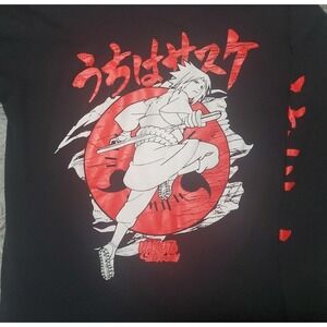 VTG 2002 Naruto Sasuke Long Sleeve Shirt Mens M Ripple Junction Anime Licensed